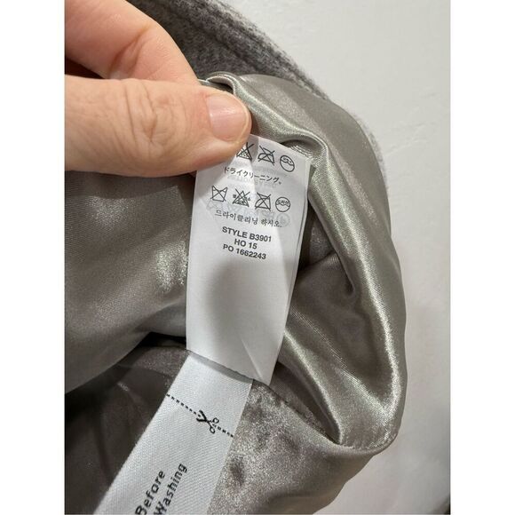 J Crew Stadium Cloth Fur Lined Wool Coat Size 0 - Picture 9 of 9